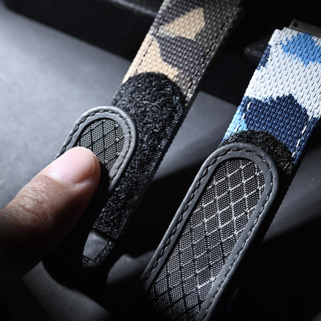 维瑞亚魔术贴帆布表带适用于理查德米勒RM07