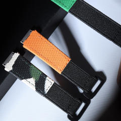 维瑞亚魔术贴帆布表带适用于理查德米勒RM07