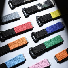 维瑞亚魔术贴帆布表带适用于理查德米勒RM07