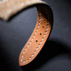 维瑞亚法国布纹小牛皮表带适用于百达翡丽4946R