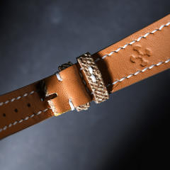 维瑞亚法国布纹小牛皮表带适用于百达翡丽4946R