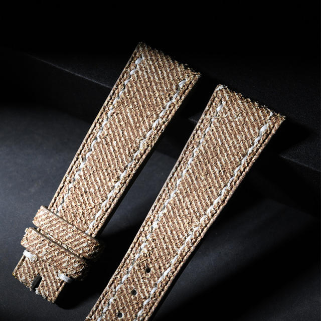 维瑞亚法国布纹小牛皮表带适用于百达翡丽4946R