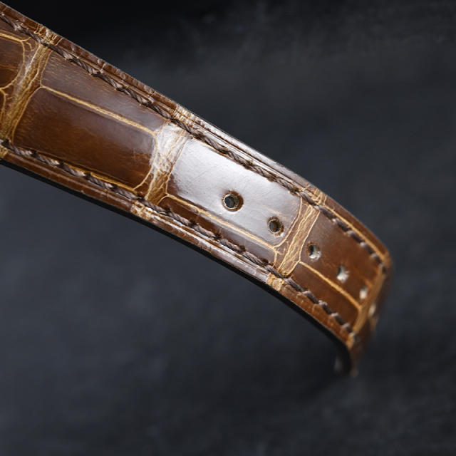 维瑞亚鳄鱼皮表带适用于百达翡丽4946R