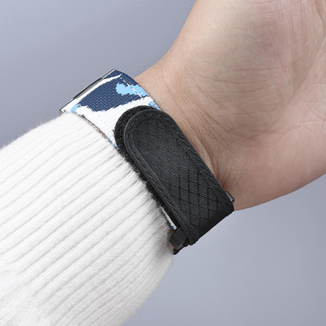 维瑞亚魔术贴帆布表带适用于鹦鹉螺5711/1A或5711/1R金属表带款