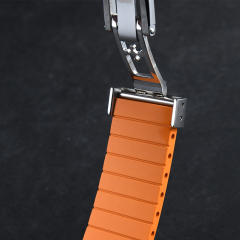 维瑞亚橡胶表带适用于卡地亚山度士39.8mm大号Large