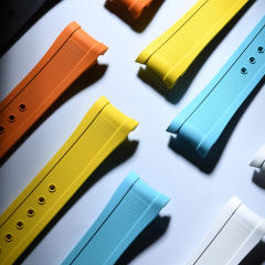 维瑞亚橡胶表带适用于OMEGA海马150M 43mm世界时