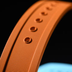 维瑞亚橡胶表带适用于OMEGA海马150M 43mm世界时