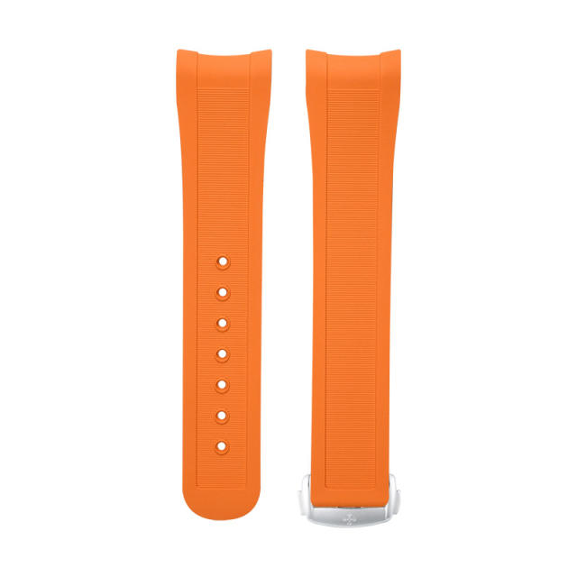 维瑞亚橡胶表带适用于OMEGA海马150M 43mm世界时