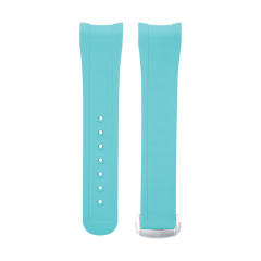 维瑞亚橡胶表带适用于OMEGA海马150M 43mm世界时