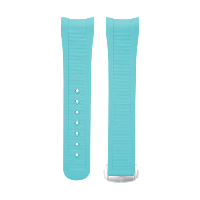 维瑞亚橡胶表带适用于OMEGA海马150M 43mm世界时