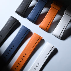 【单色新外观】维瑞亚橡胶表带适用于Omega新海马300(日历6点)