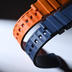 【单色新外观】维瑞亚橡胶表带适用于Omega新海马300(日历6点)