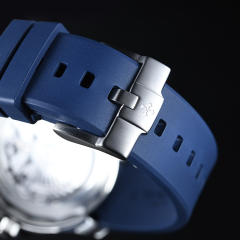 【单色新外观】维瑞亚橡胶表带适用于Omega新海马300(日历6点)