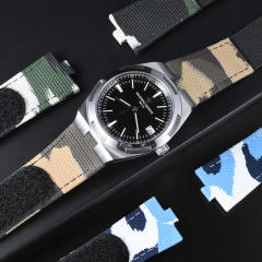 维瑞亚魔术贴帆布表带适用江诗丹顿纵横四海4500/4520/5500/5520/7900/7920