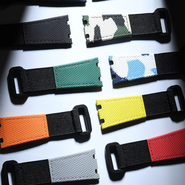 维瑞亚魔术贴帆布表带适用于AP 15400.15500.26239.26331.26240.