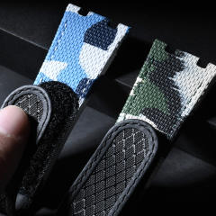 维瑞亚魔术贴帆布表带适用于爱彼皇家橡树离岸15710