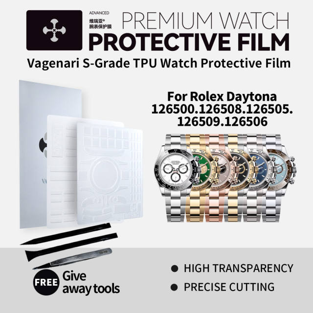维瑞亚TPU手表保护膜S级适用劳力士迪通拿126500/08/05/09/06