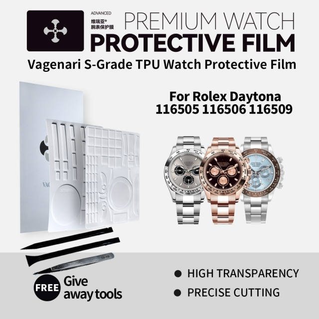 维瑞亚S双色TPU手表保护膜适用劳力士迪通拿116505/06/09