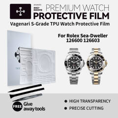 维瑞亚S级双色TPU手表保护膜适用劳力士海使126600 126603