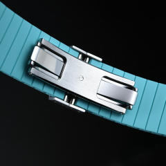 维瑞亚橡胶表带适用Citizen西铁城光动能三眼计时钛合金男CA4610