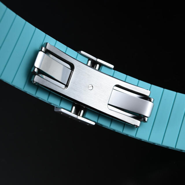 维瑞亚橡胶表带适用Citizen西铁城光动能三眼计时钛合金男CA4610