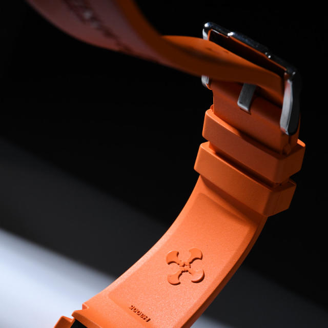 维瑞亚橡胶表带适用于浪琴先行者祖鲁时间39mm L3.802.4..