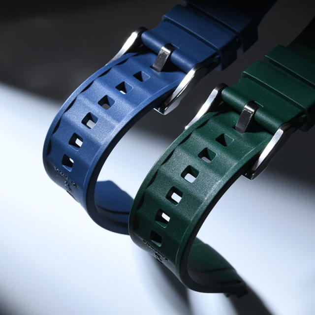 维瑞亚橡胶表带适用于浪琴先行者祖鲁时间39mm L3.802.4..