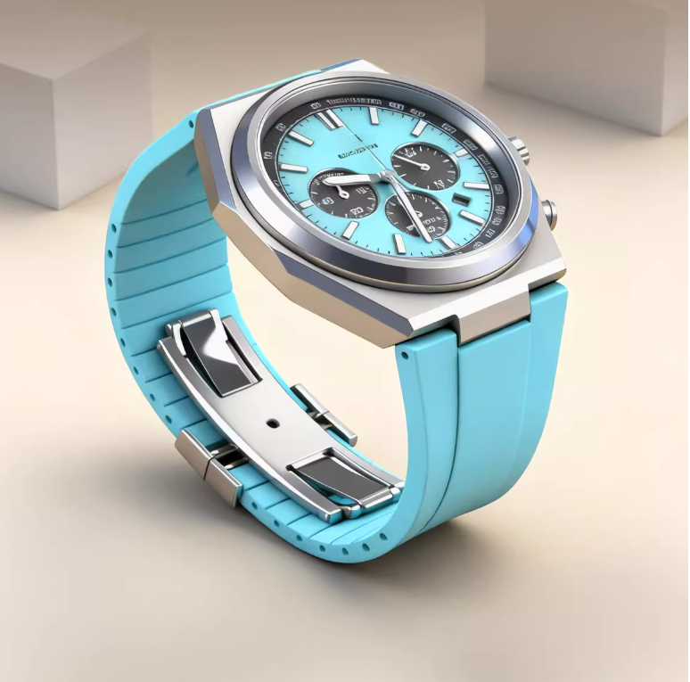 维瑞亚橡胶表带适用Citizen西铁城光动能三眼计时钛合金男CA4610