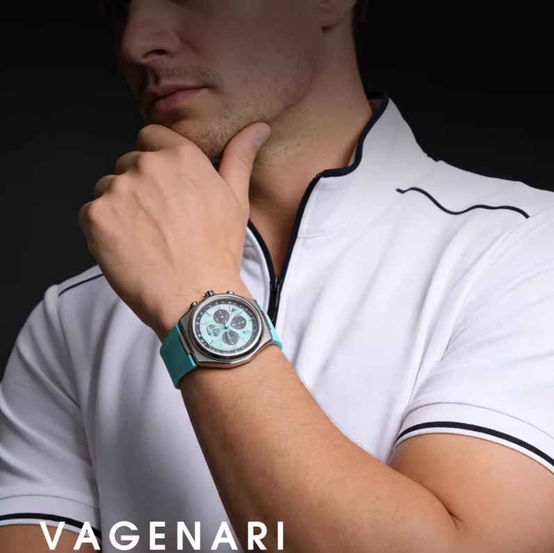 维瑞亚橡胶表带适用Citizen西铁城光动能三眼计时钛合金男CA4610