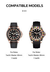 维瑞亚S级双色TPU手表保护膜适用劳力士游艇40mm 116655.116695