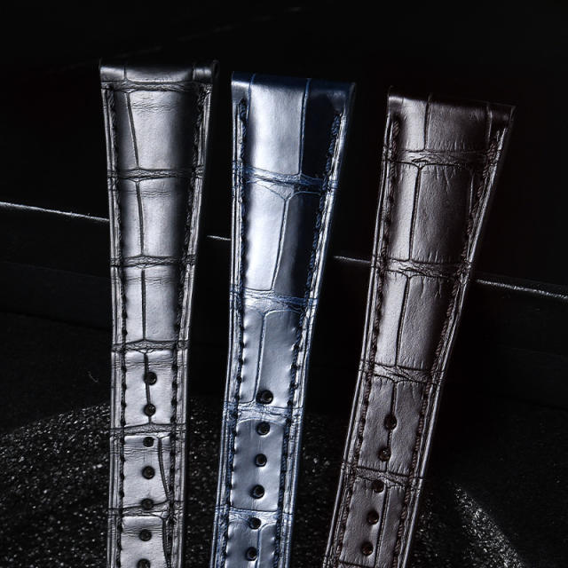 维瑞亚美洲鳄鱼皮表带适用于百达翡丽5370 复杂功能计时