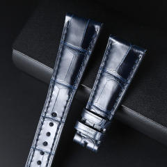 维瑞亚美洲鳄鱼皮表带适用于百达翡丽5370 复杂功能计时