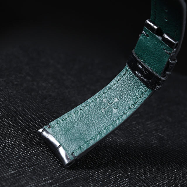 维瑞亚美洲鳄鱼皮表带适用于劳力士1908 39mm