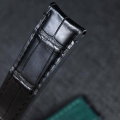 维瑞亚美洲鳄鱼皮表带适用于劳力士1908 39mm