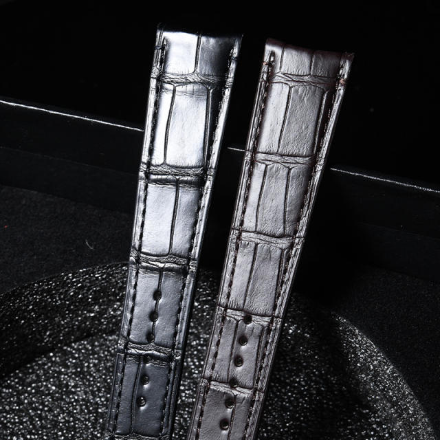 维瑞亚美洲鳄鱼皮表带适用于劳力士1908 39mm