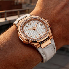 维瑞亚美洲鳄鱼皮表带适用于百达翡丽7010R