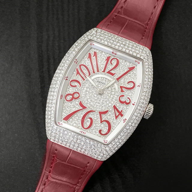 维瑞亚美洲鳄鱼皮表带适用于FM法穆兰V35