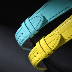 维瑞亚美洲鳄鱼皮表带适用于FM法穆兰V35