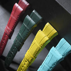 维瑞亚美洲鳄鱼皮表带适用于FM法穆兰V35