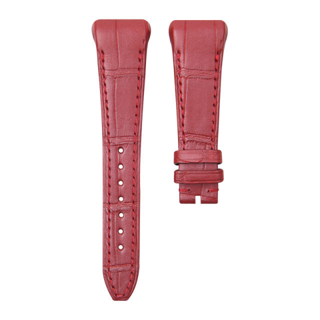 维瑞亚美洲鳄鱼皮表带适用于FM法穆兰V35