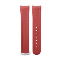 维瑞亚橡胶表带适用于欧米茄新海马300(日历6点位)折叠扣款