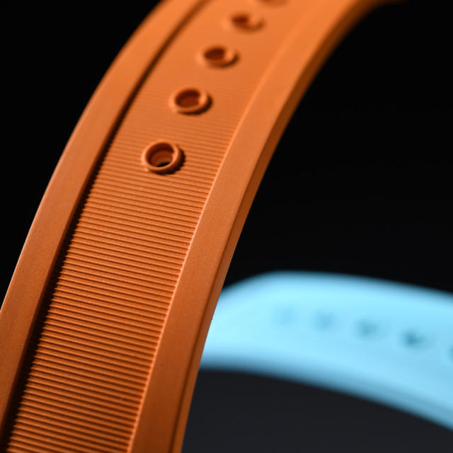 维瑞亚橡胶表带适用于欧米茄新海马300(日历6点位)折叠扣款