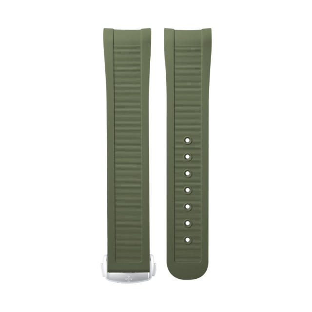 维瑞亚橡胶表带适用于欧米茄新海马300(日历6点位)折叠扣款