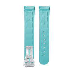 维瑞亚橡胶表带适用于欧米茄新海马300(日历6点位)折叠扣款