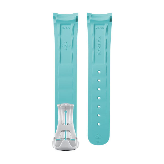 维瑞亚橡胶表带适用于欧米茄新海马300(日历6点位)折叠扣款