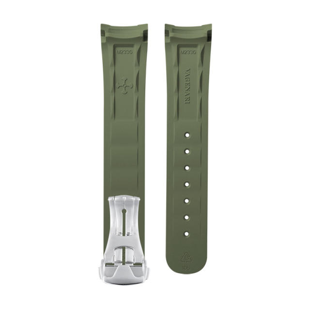 维瑞亚橡胶表带适用于欧米茄新海马300(日历6点位)折叠扣款