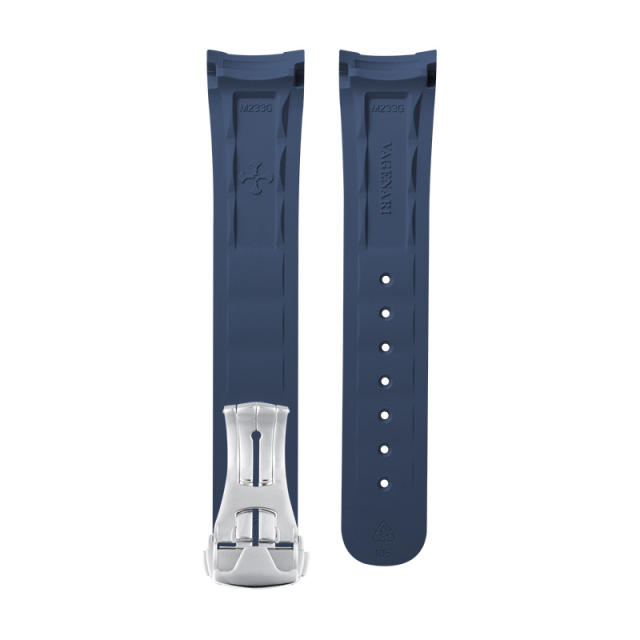 维瑞亚橡胶表带适用于欧米茄新海马300(日历6点位)折叠扣款