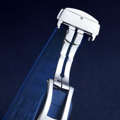 维瑞亚橡胶表带适用于欧米茄新海马300(日历6点位)折叠扣款