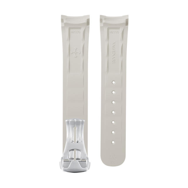 维瑞亚橡胶表带适用于欧米茄新海马300(日历6点位)折叠扣款