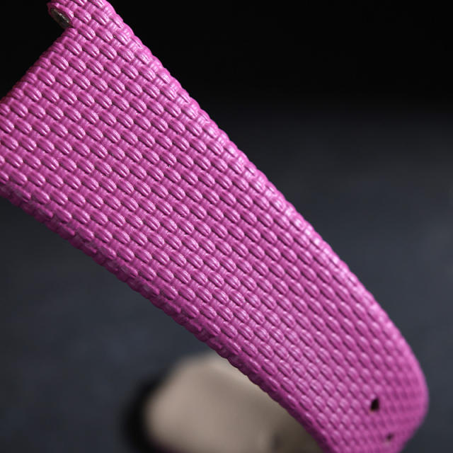 维瑞亚仿真编织纹 皮间胶表带适用于百达翡丽7010R